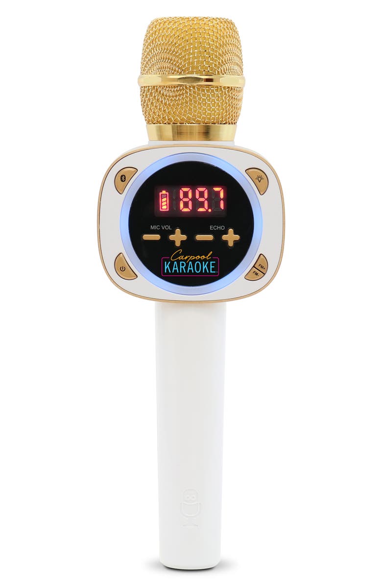 Singing Machine Carpool Karaoke The Mic Bluetooth<sup>®</sup> Microphone, Main, color, 