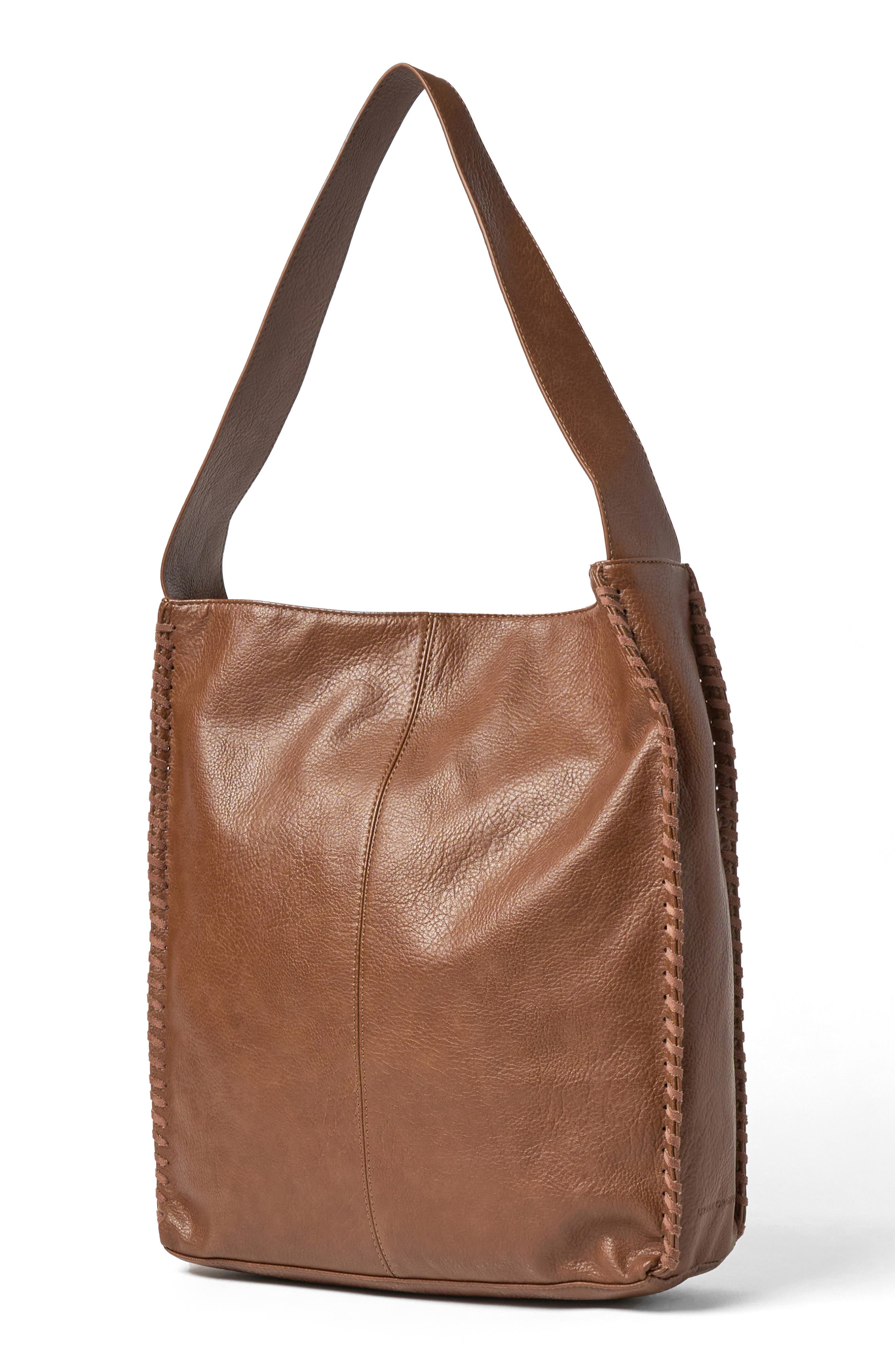 Urban Originals Knowing Vegan Leather Shoulder Bag, Alternate, color, Chocolate