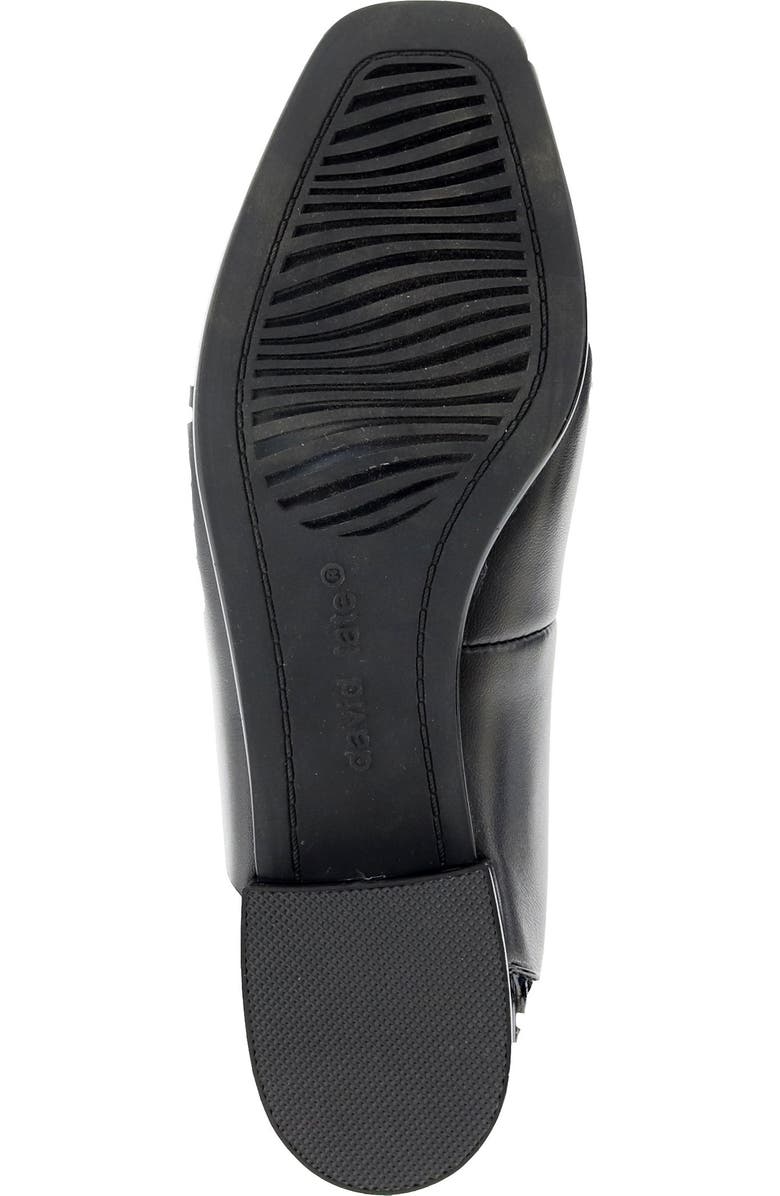 David Tate Alpha Square Toe Flat, Alternate, color, Black Nappa Patent