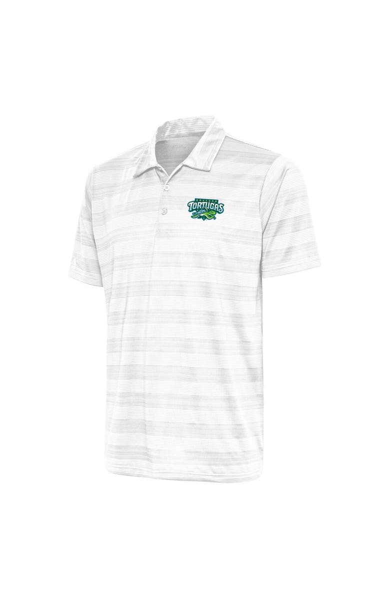 ANTIGUA Men's Antigua White Daytona Tortugas Compass Polo, Alternate, color,