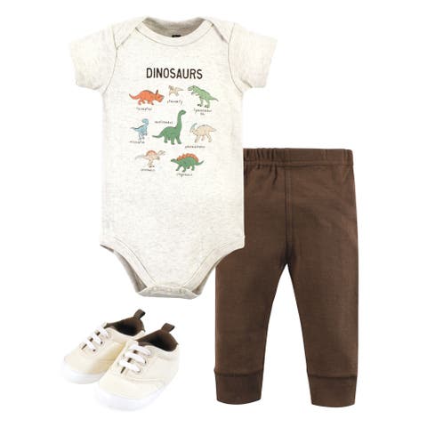 Cotton Bodysuit, Pant and Shoe Set (Baby)