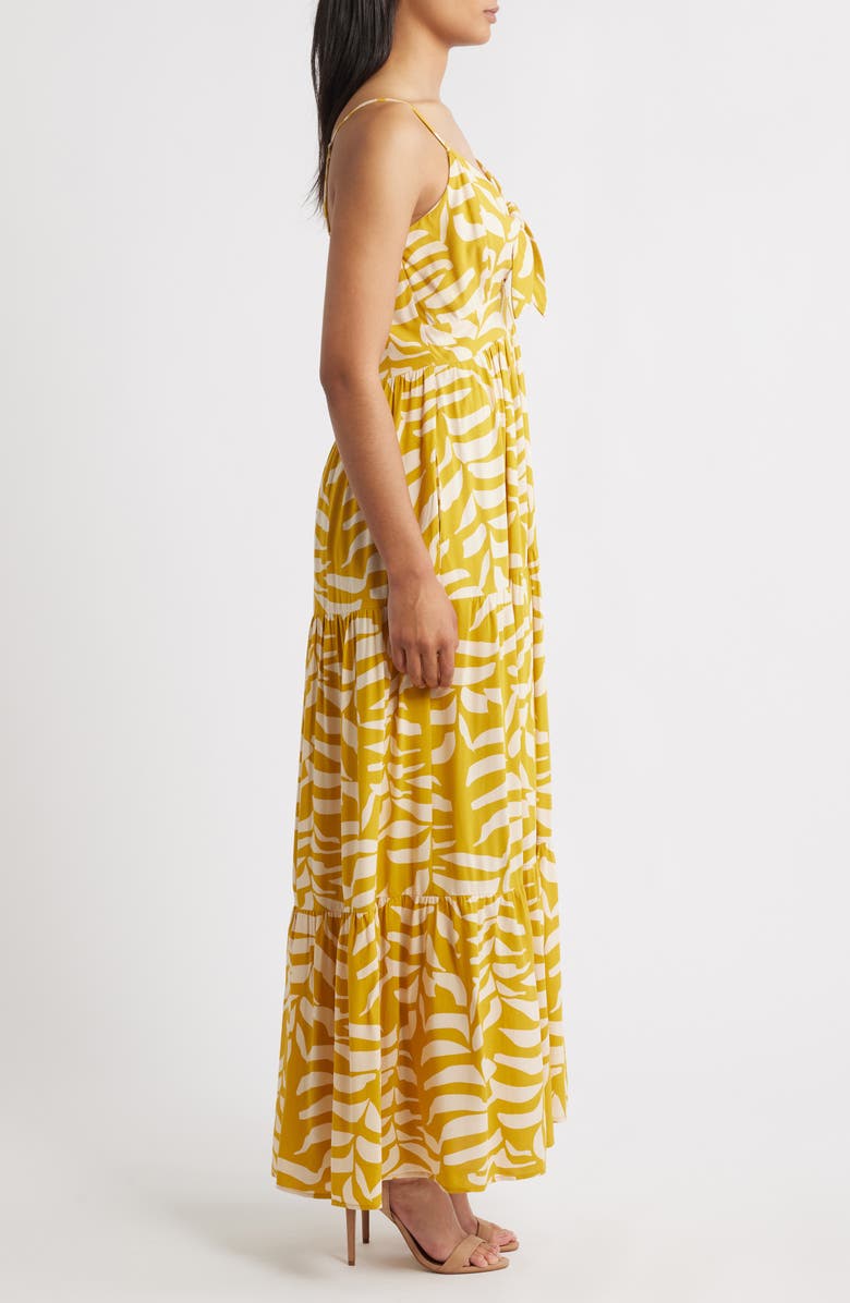 Halogen<sup>®</sup> Tie Front Tiered Maxi Dress, Alternate, color,