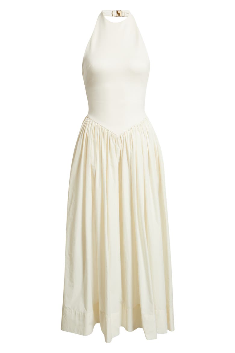 Madison Halter Midi Dress, Alternate, color, CREAM