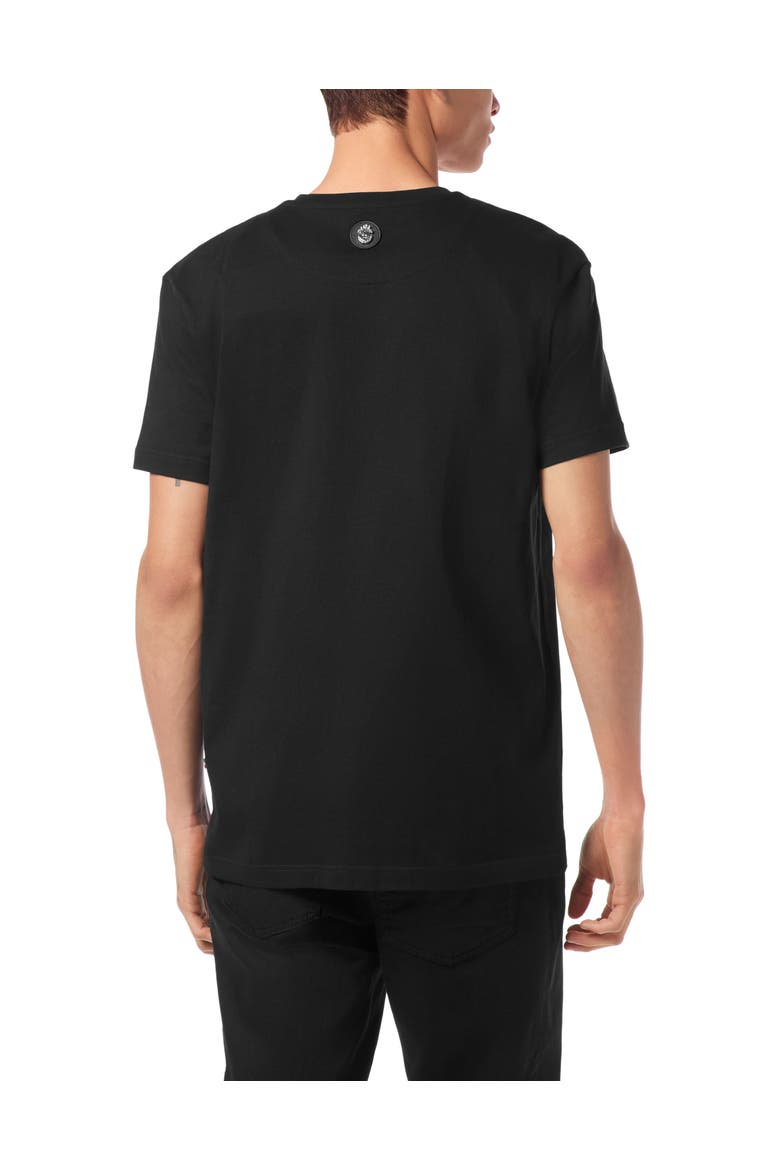 T-Shirt Round Neck Baroque Men, Alternate, color, black