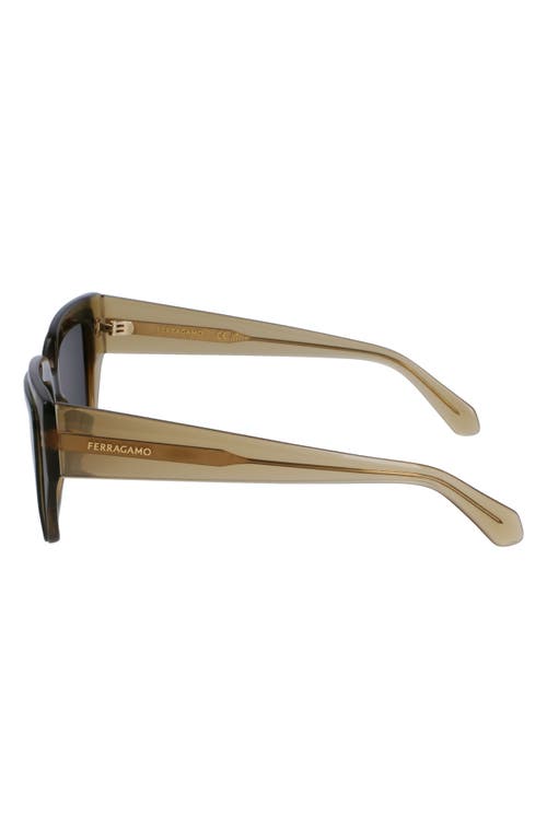 Ferragamo Classic Logo 55mm Square Sunglasses
