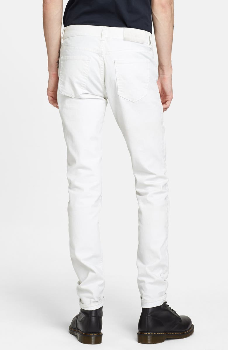 BLK DNM 'Jeans 5' Slim Straight Leg Coated Denim Jeans, Alternate, color, 