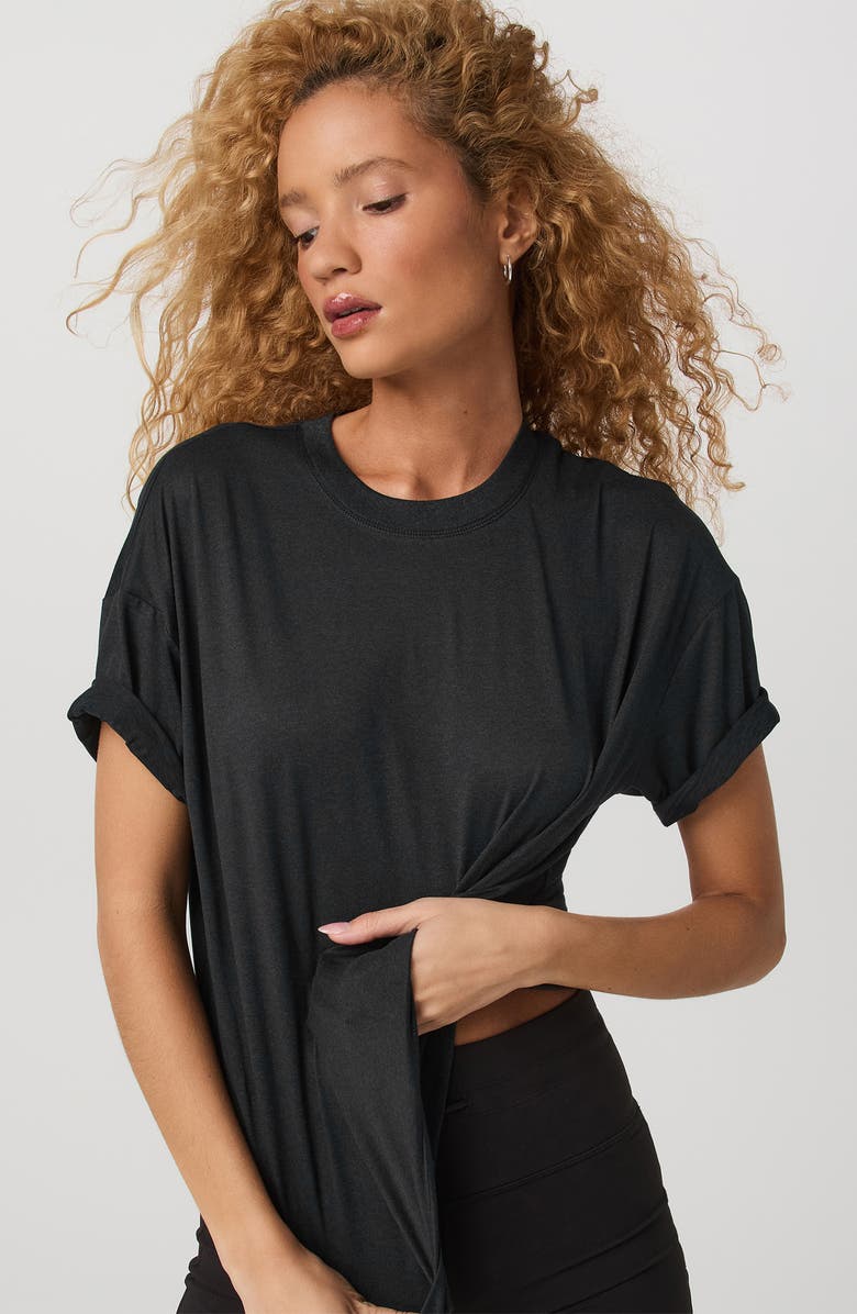 Vuori Energy Long T-shirt, Alternate, color, Black Heather