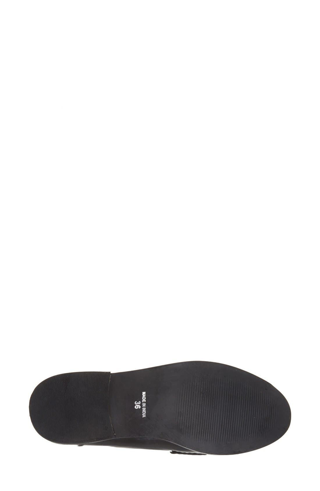 'Kourtney' Tassel Loafer, Alternate, color, BLACK
