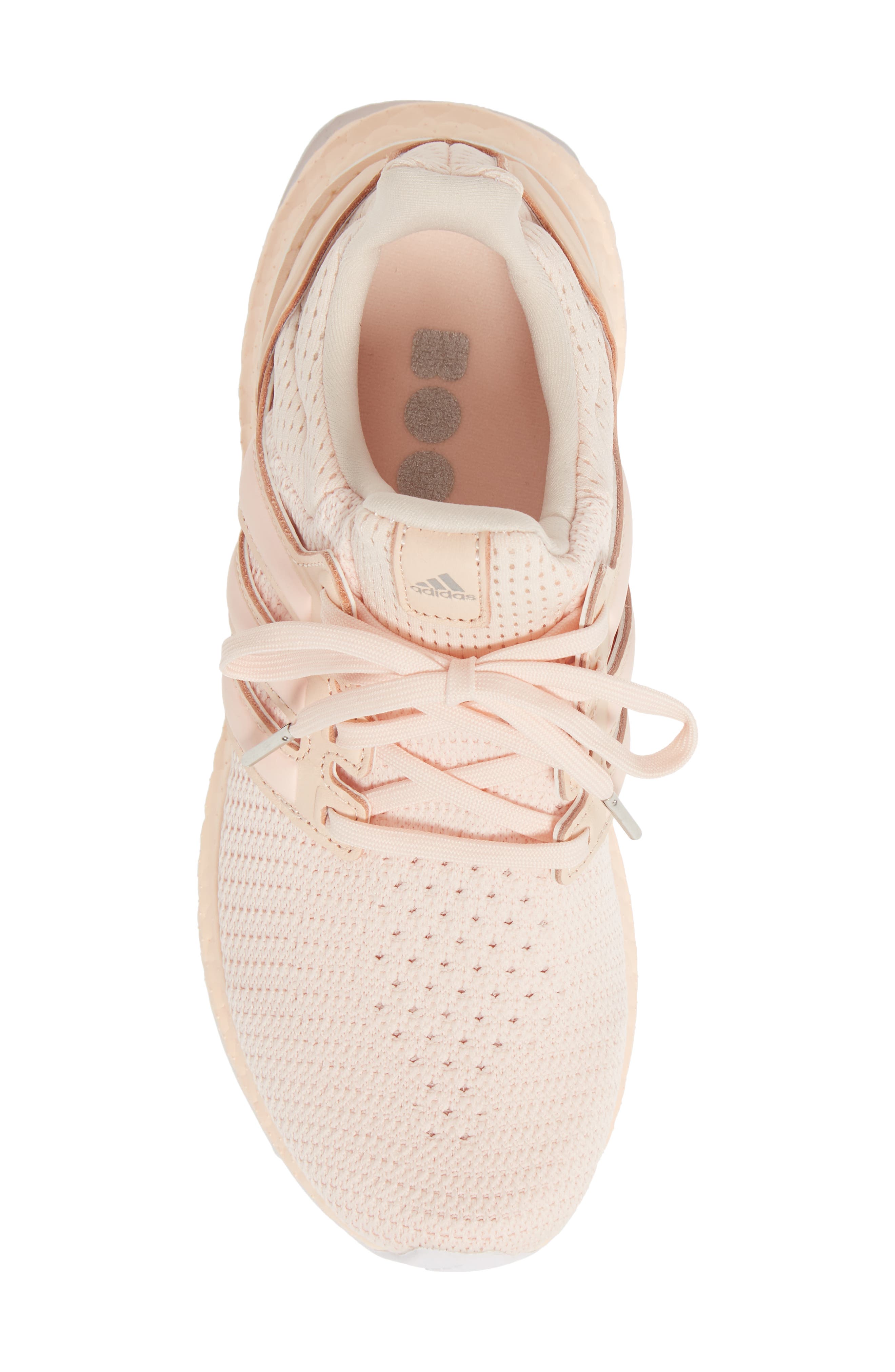 UltraBoost Running Shoe, Alternate, color, PINK TINT/ SILVER/ CORE BLACK
