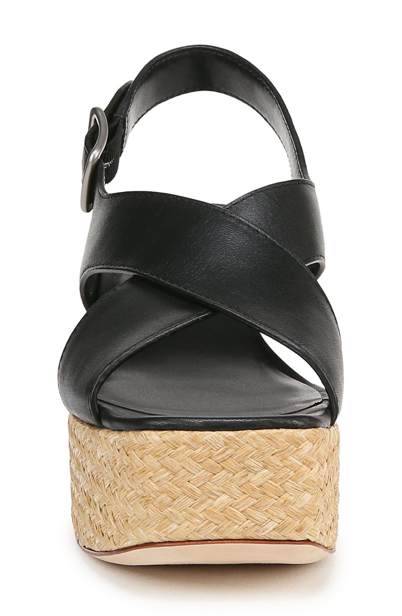 Vince Clementina Slingback Platform Sandal, Alternate, color, Black