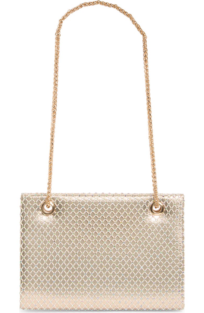 Jessica McClintock Phoenix Chain Clutch, Alternate, color, Honey
