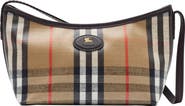 Burberry Highlands Coated Canvas Baguette Shoulder Bag