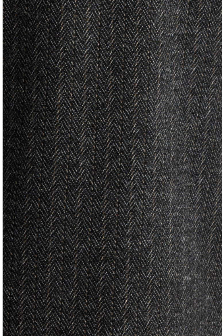 Herringbone Puff Shoulder Blazer, Alternate, color, CHARCOAL WHEAT MULTI