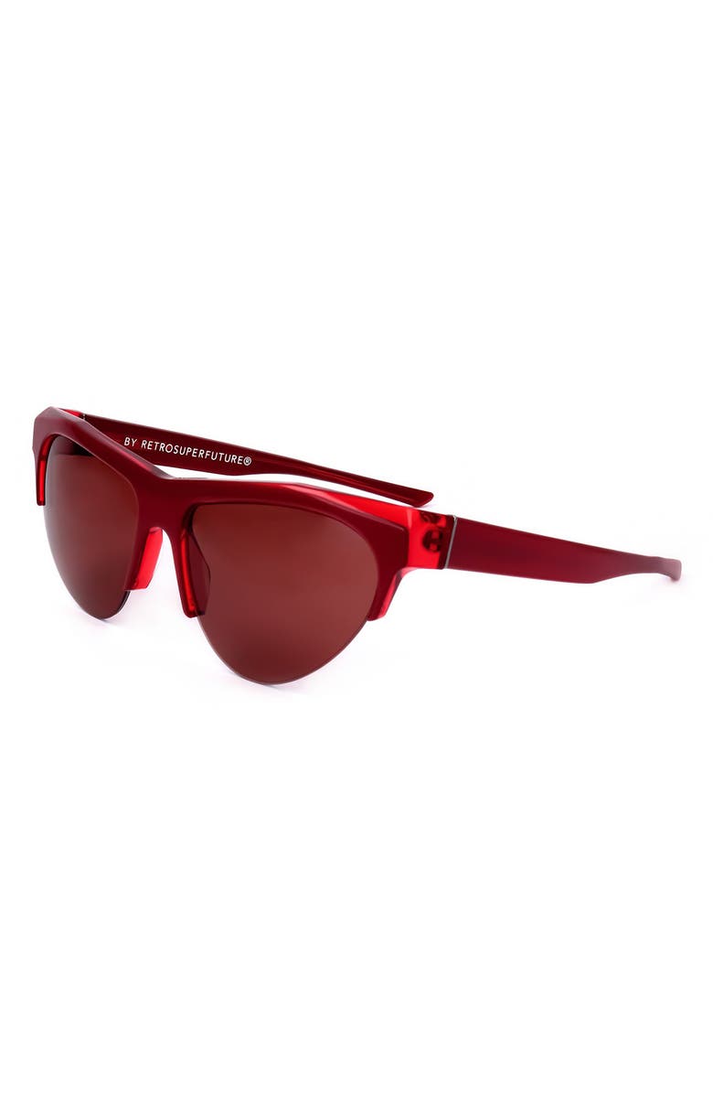 SUPER by RETROSUPERFUTURE<sup>®</sup> 60mm Mask Sunglasses, Alternate, color, Red
