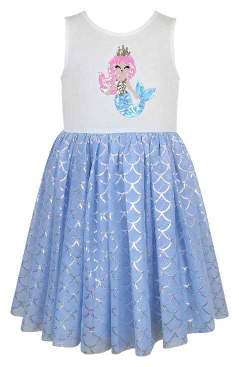 Kids' Sequin Embellished Mermaid Tutu Dress (Little Kid)
