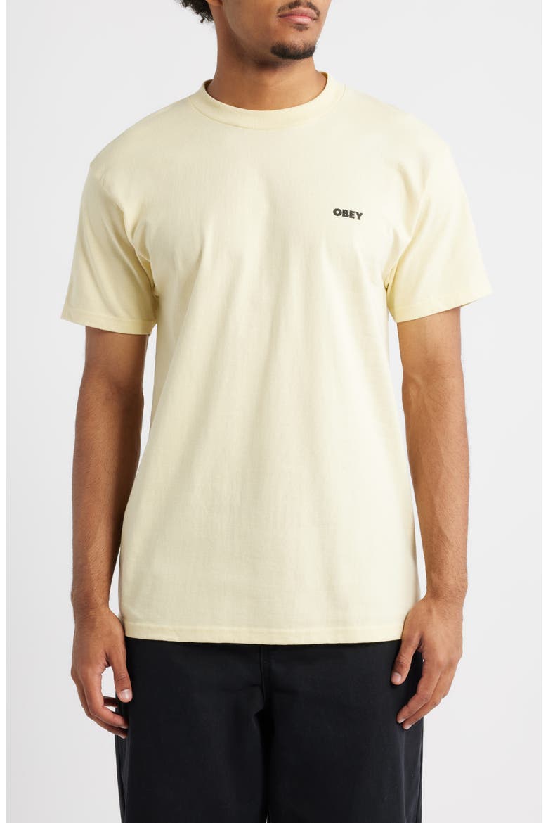 Sounds of Resistance Cotton Graphic T-Shirt, Main, color, PALE YELLOW