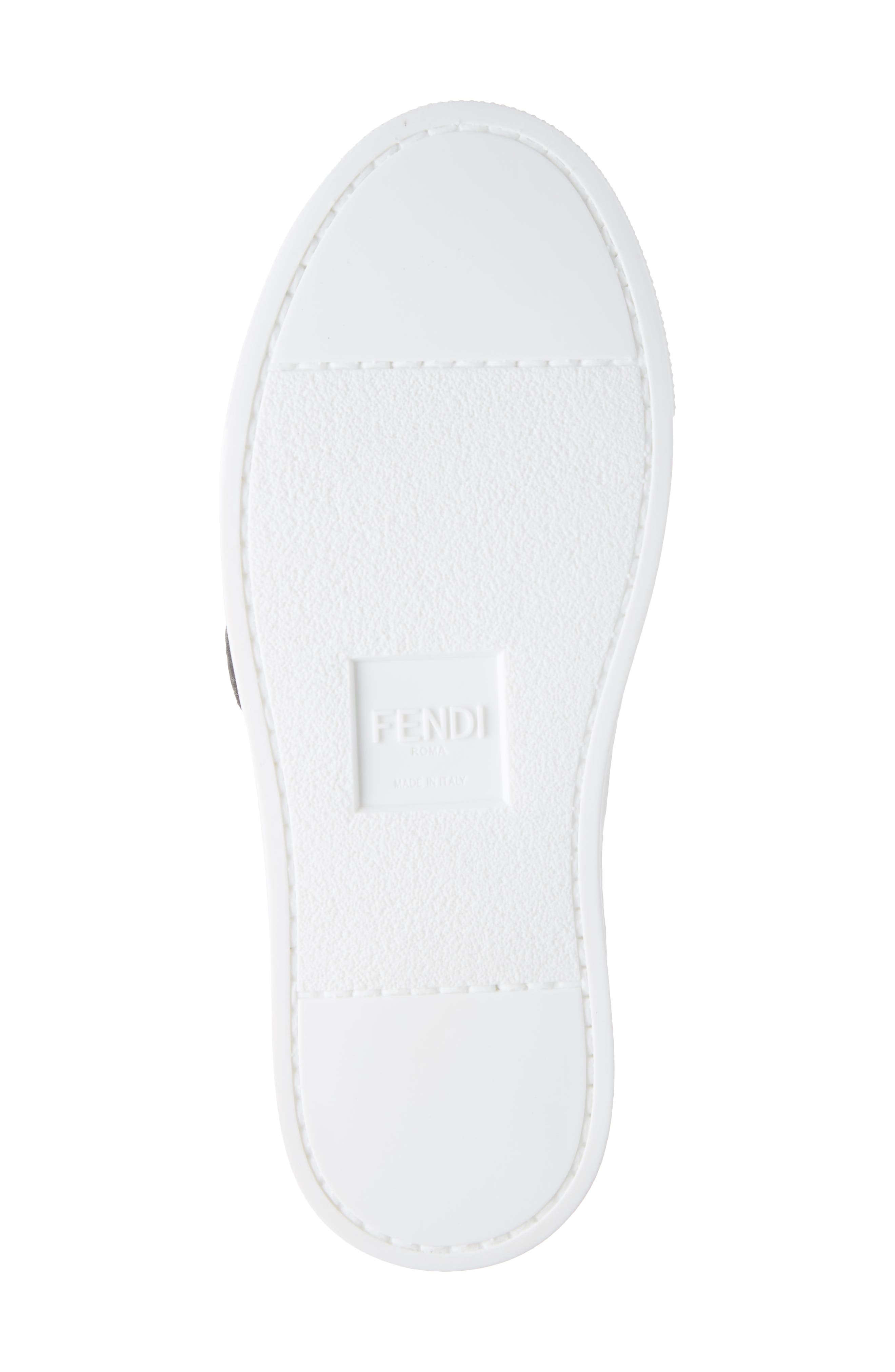 Fendi Kids' FF Logo Low Top Sneaker, Alternate, color, 