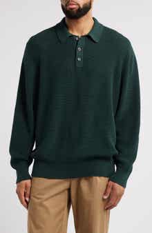 Corridor Slouchy Cotton Polo Sweater