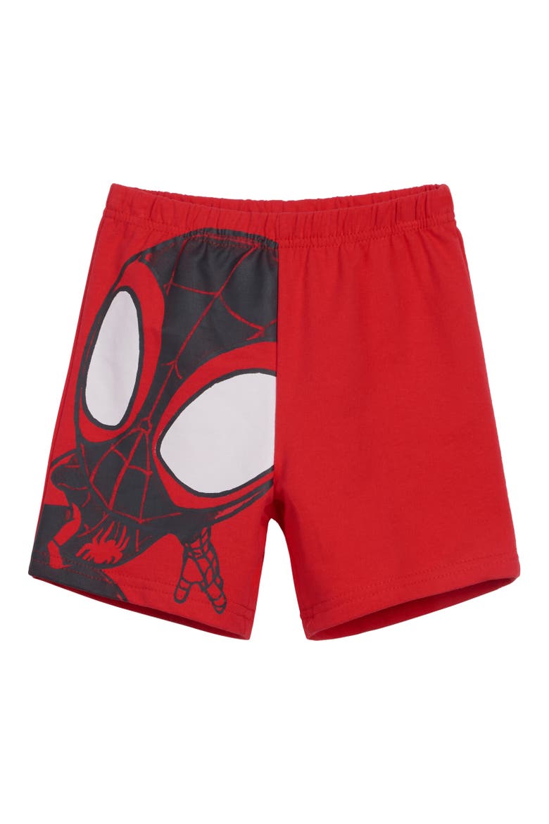Spidey and His Amazing Friends Short Sleeve Hoodie & Shorts Set, Alternate, color, Red