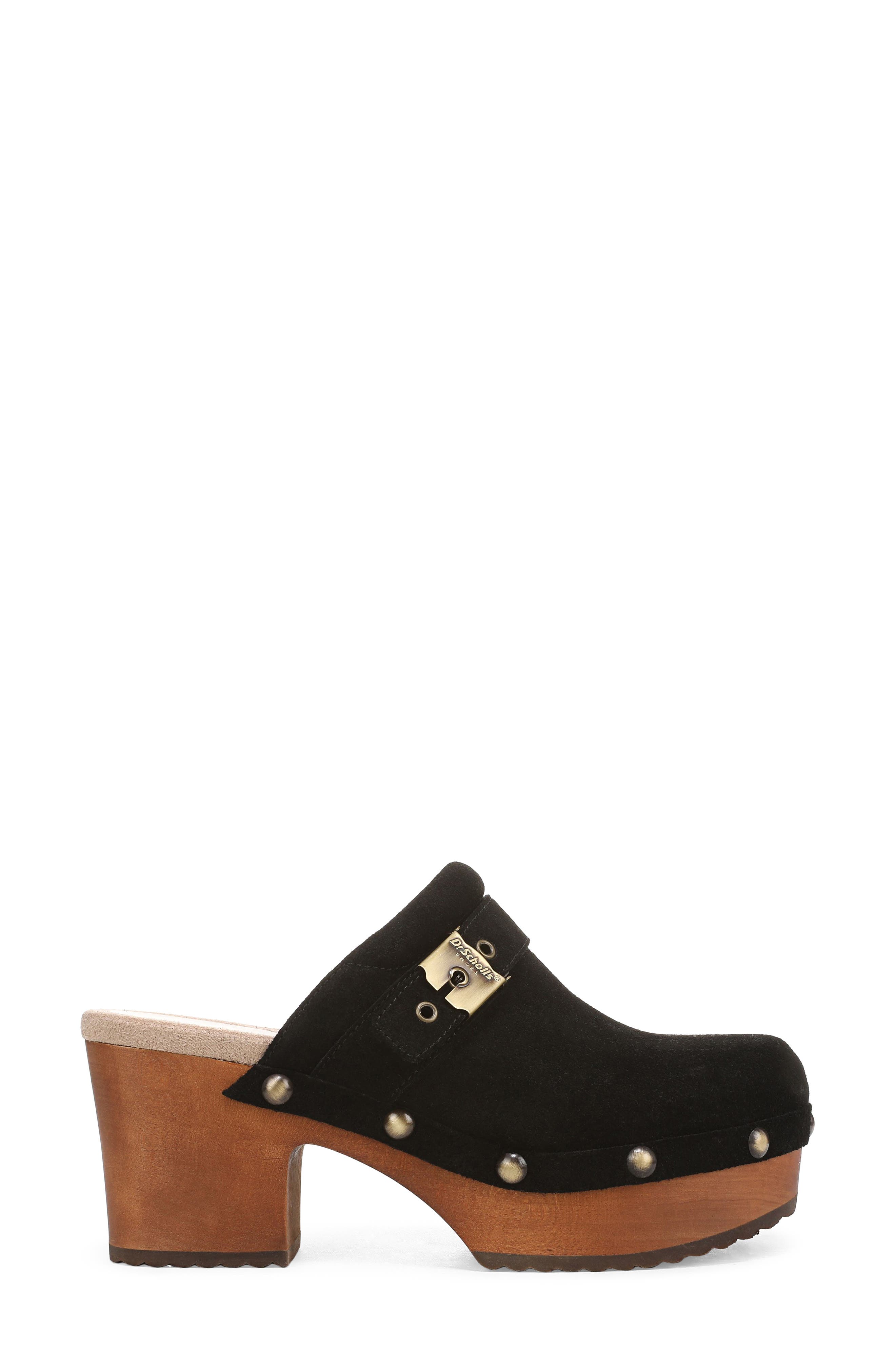 Original Collection Joy Platform Clog, Alternate, color, BLACK SUEDE