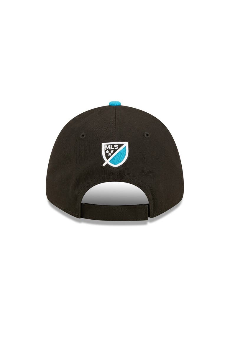 Men's New Era Black/Blue Charlotte FC Basic 9FORTY Adjustable Hat, Alternate, color, Black