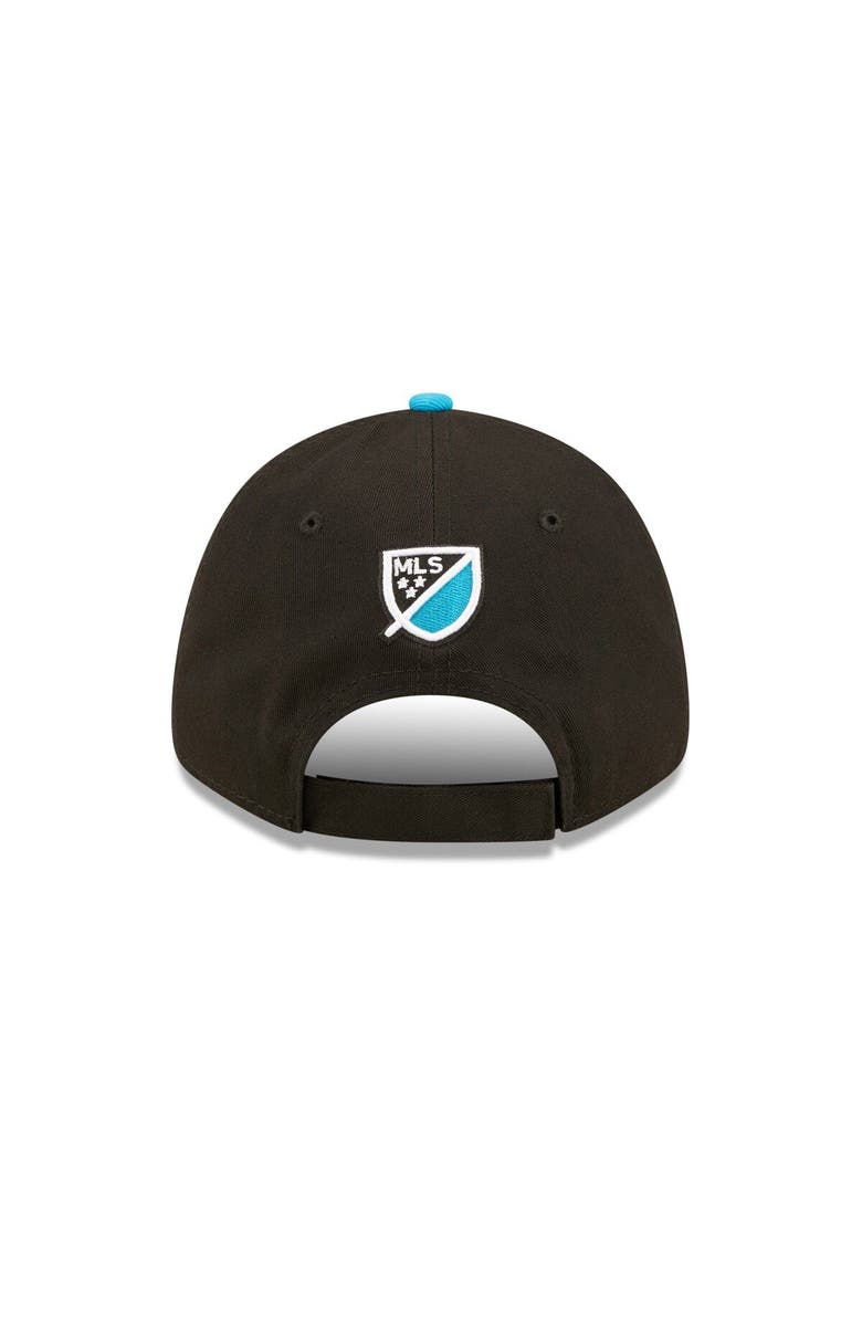 New Era Men's New Era Black/Blue Charlotte FC Basic 9FORTY Adjustable Hat, Alternate, color, Black