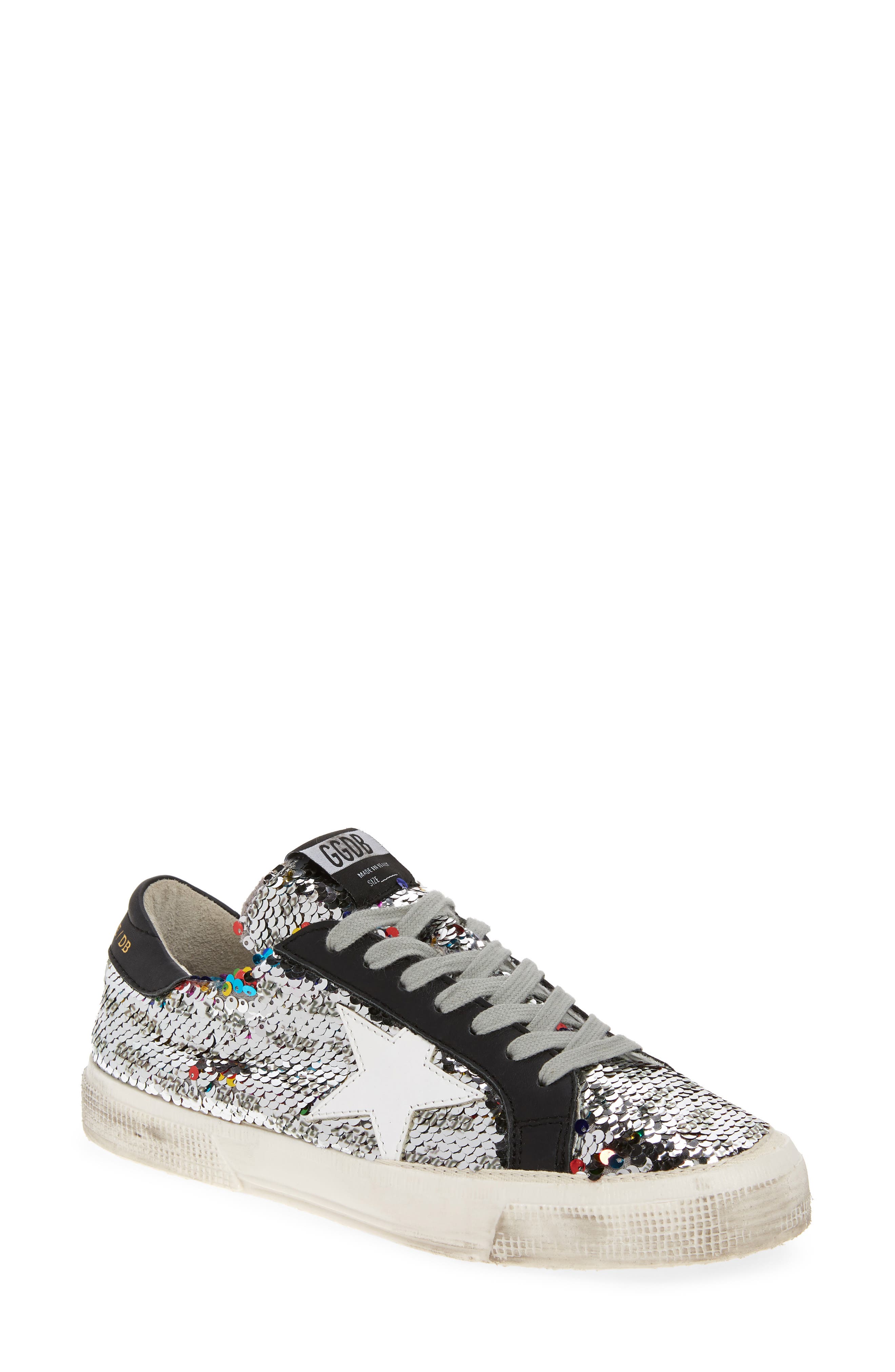 May Flip Sequin Sneaker, Main, color, RAINBOW SEQUIN