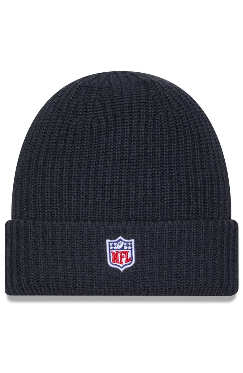 New Era Men's New Era Charcoal Seattle Seahawks 2025 Sideline Cold Weather Cuffed Knit Hat, Alternate, color, Charcoal