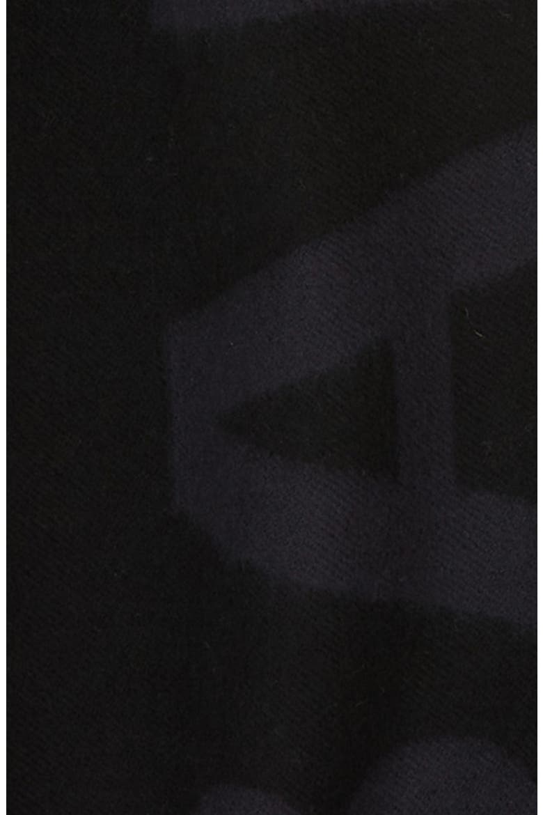 Classic Logo Wool Scarf, Alternate, color, BLACK/ GREY