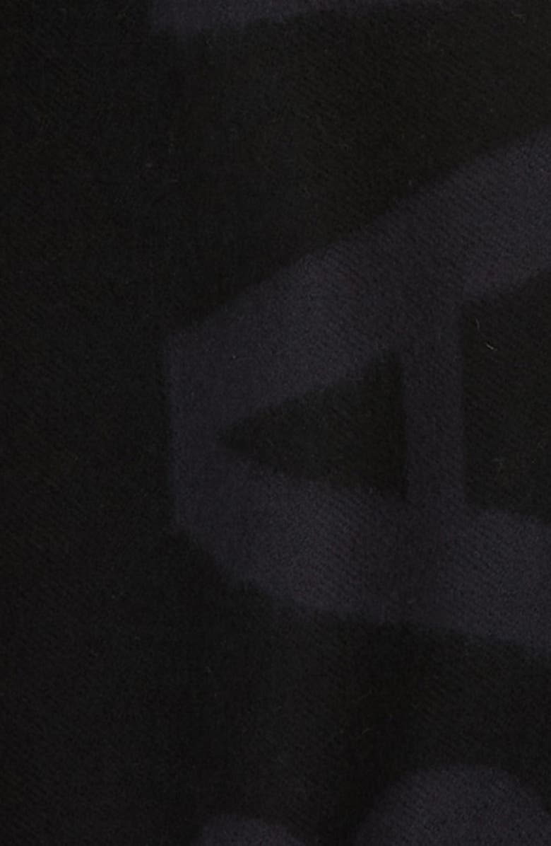 Balenciaga Classic Logo Wool Scarf, Alternate, color,