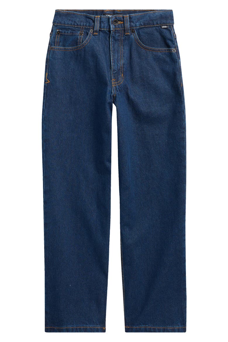 Kids' Check-5 Loose Fit Jeans, Main, color, MIDNIGHT