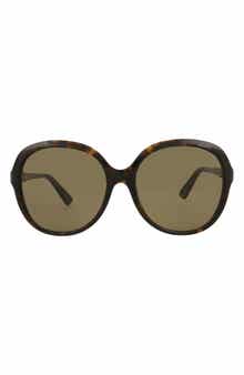 Gucci 58mm Core Oversized Sunglasses