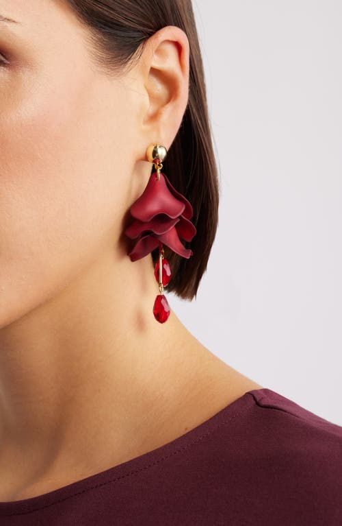 Nordstrom Petal Chandelier Drop Earrings In Red