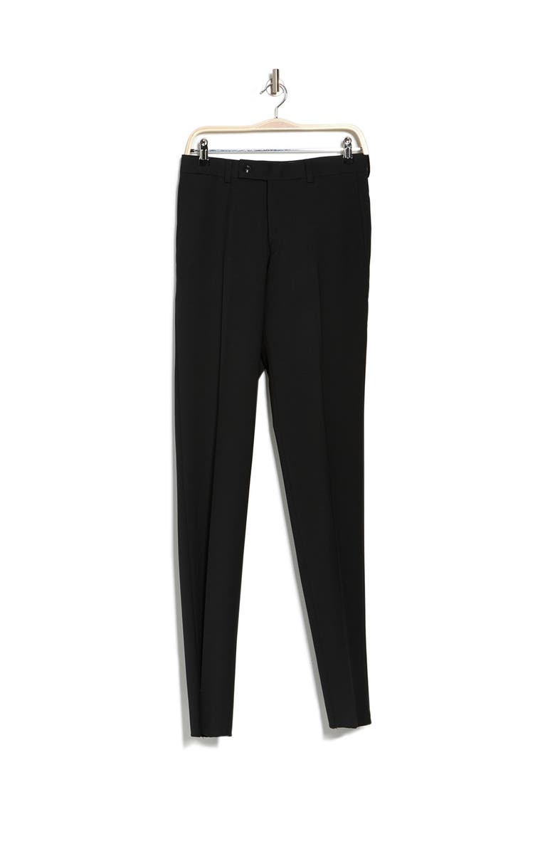 Ted Baker London Jarrett Flat Front Trouser, Alternate, color, Black