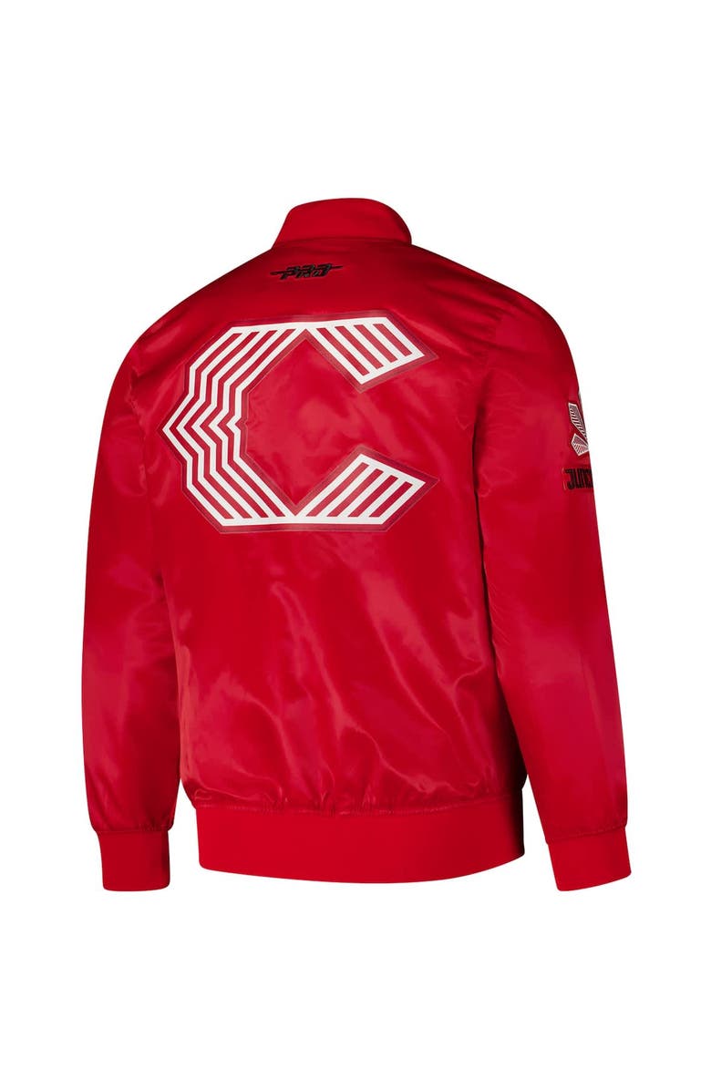 PRO STANDARD Men's Pro Standard Red Cincinnati Reds City Connect Satin Full-Snap Jacket, Alternate, color, Red
