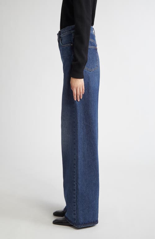 Totême Toteme High Waist Wide Leg Jeans In Blue
