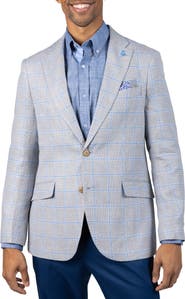 TailorByrd Textured Yarn Dye Windowpane Sport Coat