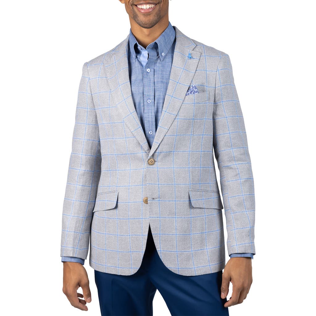 Tailorbyrd Textured Yarn Dye Windowpane Sport Coat