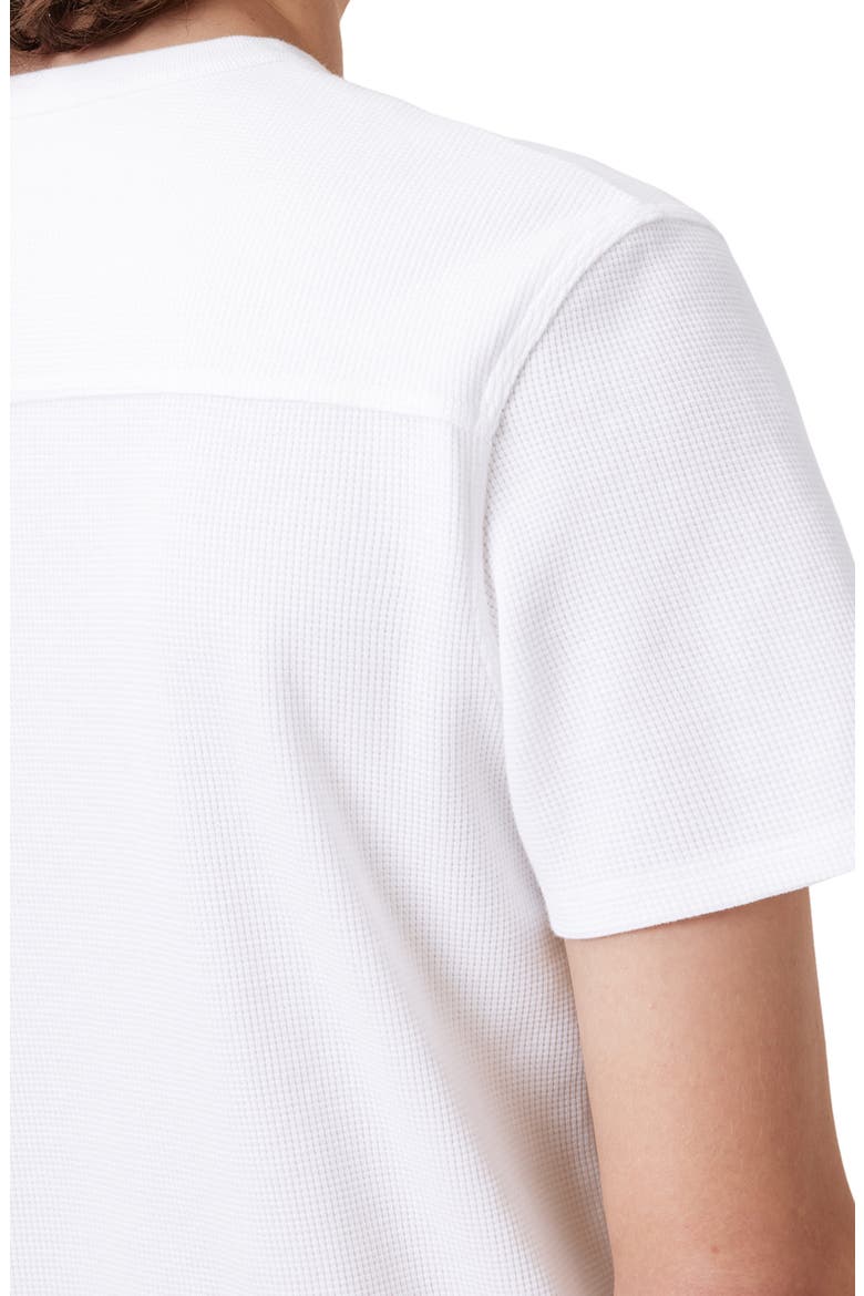 Ellis Waffle Knit Cotton T-Shirt, Alternate, color, CHALK WHITE