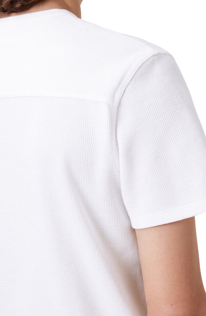 AllSaints Ellis Waffle Knit Cotton T-Shirt, Alternate, color, Chalk White