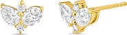 Bony Levy 18K Gold Maya Diamond Triple Marquis Stud Earrings