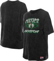 New Era Women's New Era Black Boston Celtics Throwback Mineral Wash Oversized T-Shirt