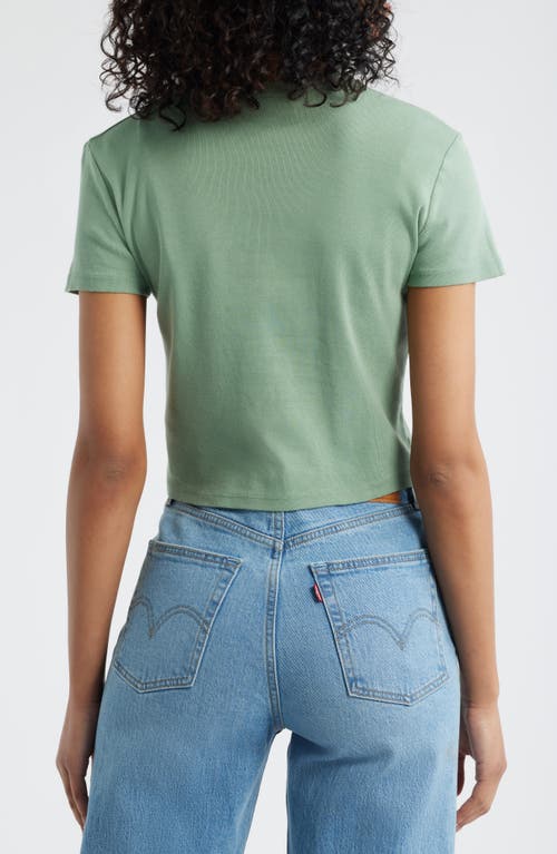 Junk Food Montauk Cross Country Cotton Graphic Baby Tee In Green