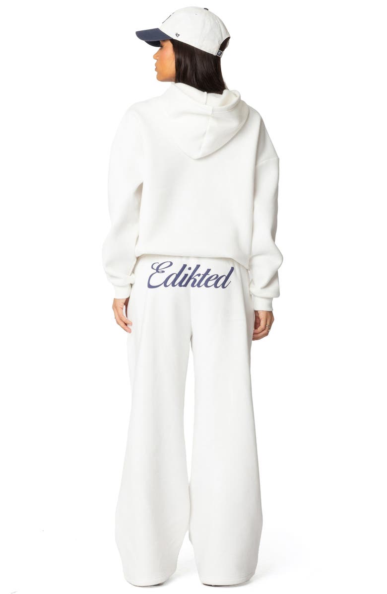 EDIKTED Miss Edikted Sweatpants, Alternate, color, White