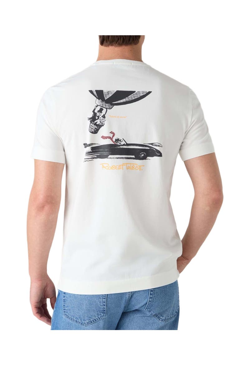Stretch Jersey Graphic Dean Tee, Main, color, White/Race Car
