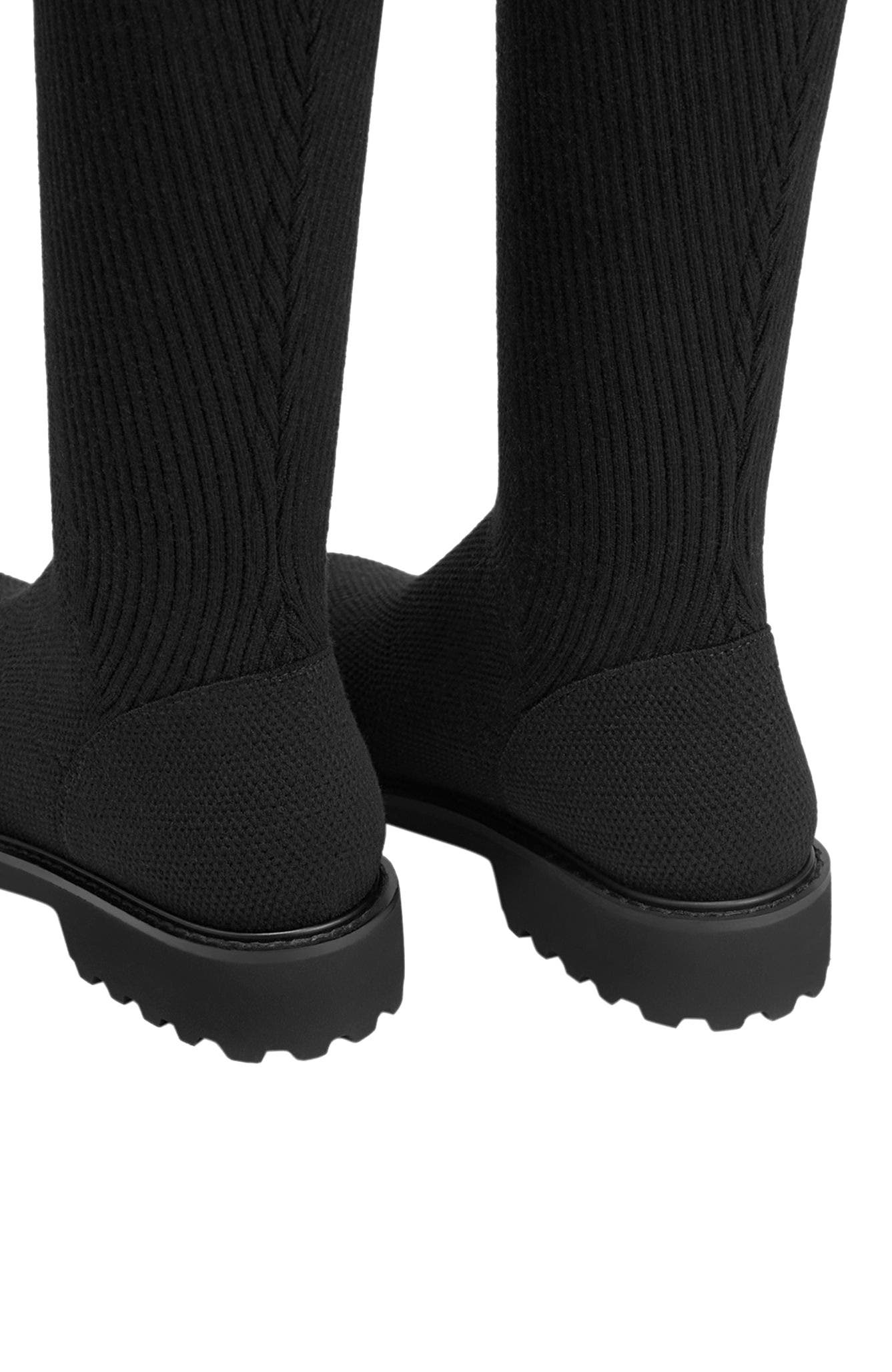 VIVAIA Round-Toe Stretchy Wool Knee-High Boots, Alternate, color, 