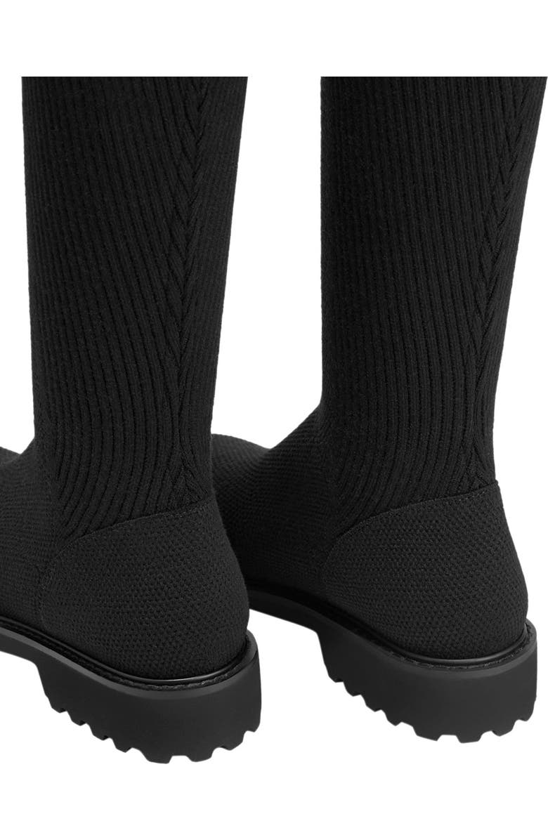 VIVAIA Round-Toe Stretchy Wool Knee-High Boots, Alternate, color,