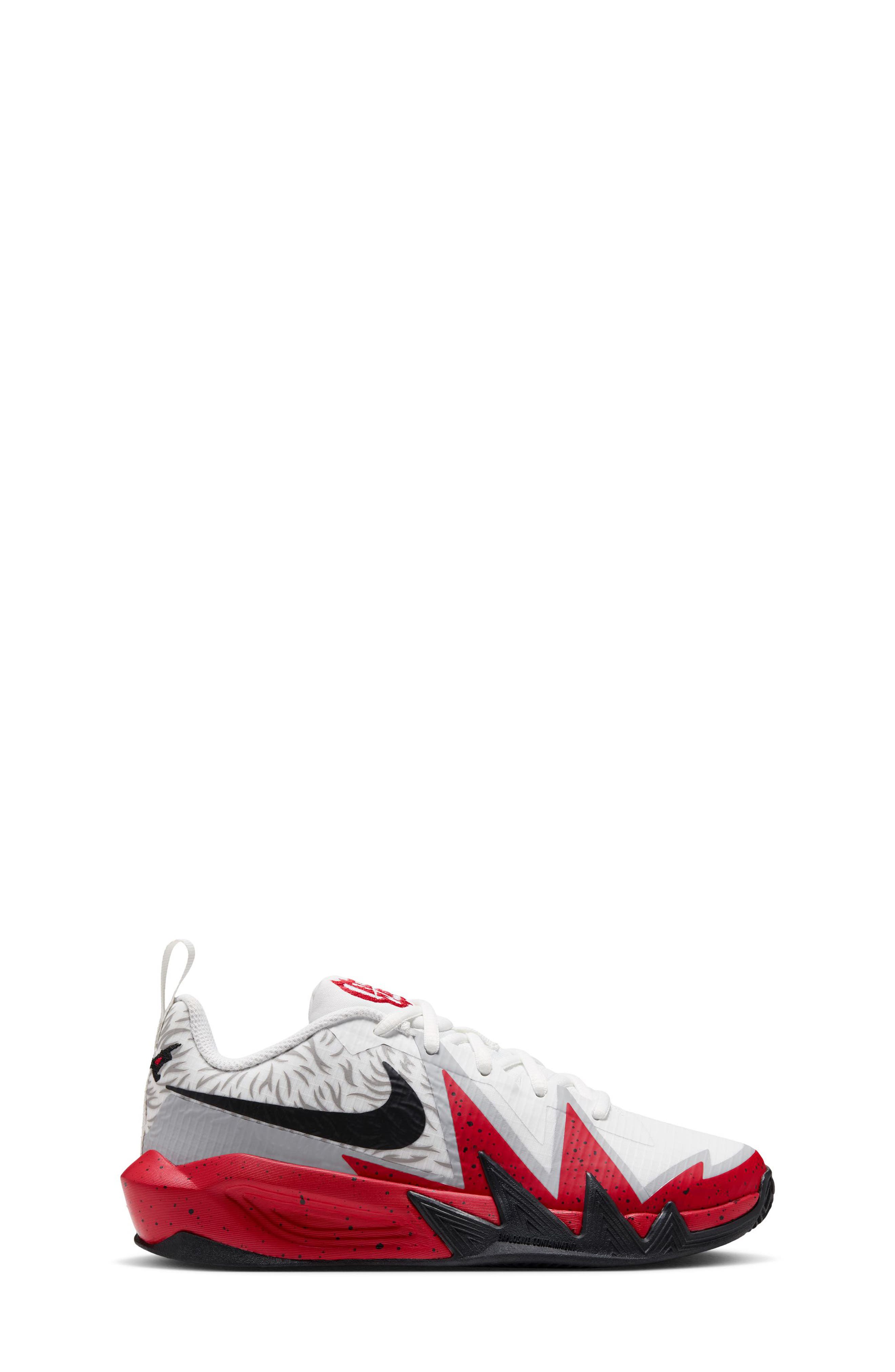Kids' S.T. Dynamite Basketball Shoe, Alternate, color, WHITE/ BLACK/ UNIVERSITY RED