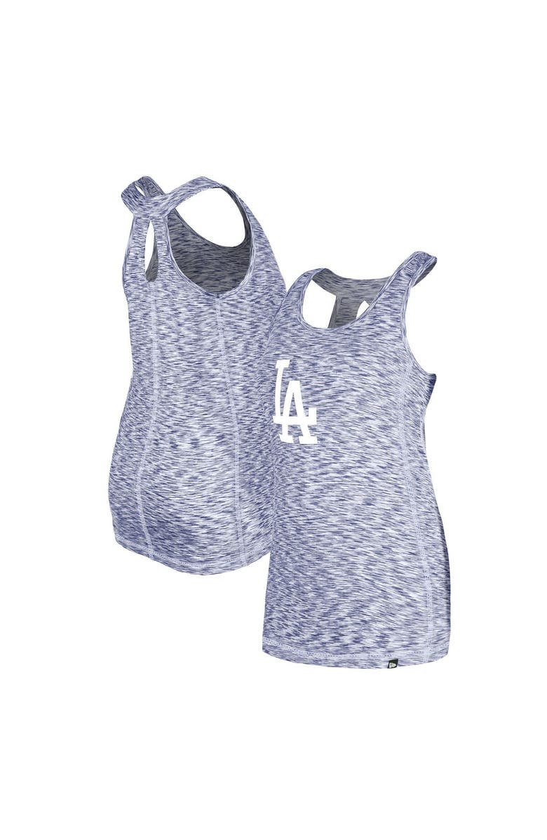 New Era Women's New Era Royal Los Angeles Dodgers Space Dye Keyhole Back Tank Top, Main, color, Royal
