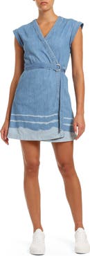 Mavi Jeans Carrie Denim Wrap Minidress